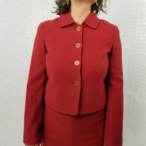 SOLD🌈1990s Tuleh sparkly wool blazer & skirt suit - Picture 3 of 11